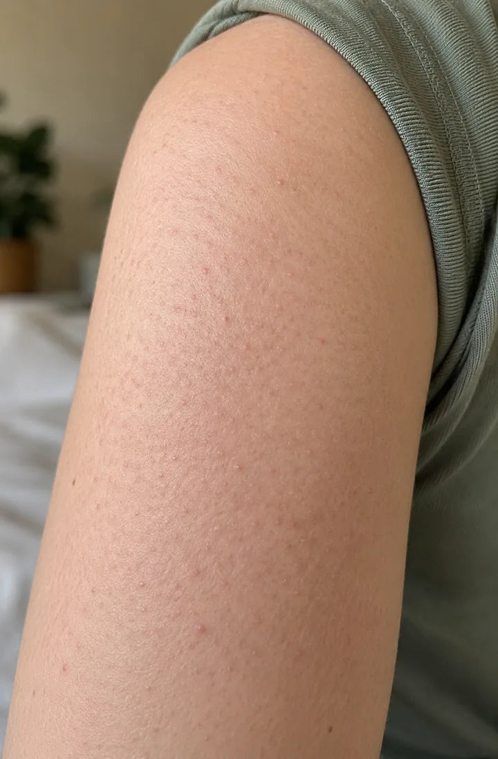 Upper arm before using the Skin Resurfacing Cream